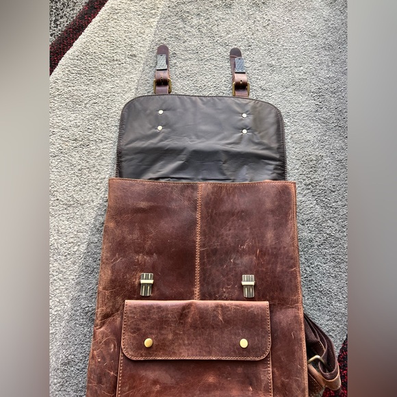 Genuine Leather Backpack - Picture 3 of 6